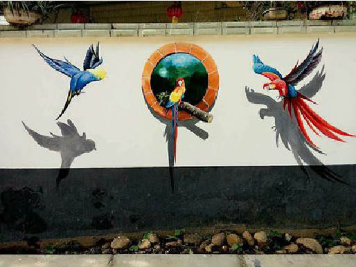 吴堡视觉错位-3D墙绘设计