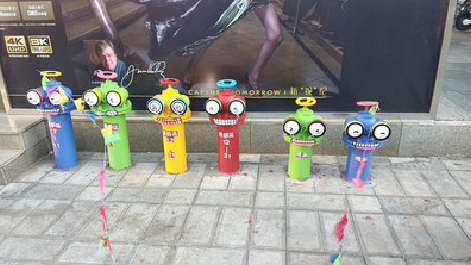 吴堡商业区彩绘