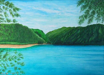 吴堡在墙绘中,如何绘画绿水青山?