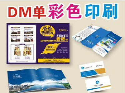 吴堡单页印刷,色彩搭配简单。